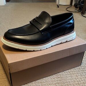 Black Leather Loafers for Men